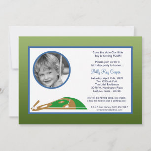 5x7 Boy Sports Baseball Baby shower Uitnodiging