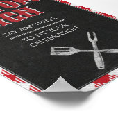 5X7 BQ Birthday Custom Table Sign Poster (Hoek)