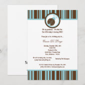 5x7 Brown Lady Bug Anniversaire Invitation de fête (Devant / Derrière)