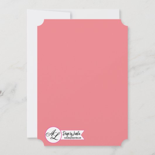 5x7 bruiloft uitnodiging Bohemian Cactus vetplante (Achterkant)