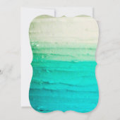5x7 bruiloft uitnodiging Ombre blauw Frosting (Achterkant)