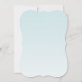 5x7 bruiloft uitnodiging Tropische bloem op Blue O (Achterkant)