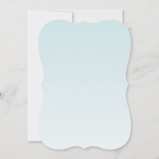 5x7 bruiloft uitnodiging Tropische bloem op Blue O (Achterkant)