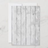 5x7 Burlap M. et Mme Banner Faire-part de mariage (Dos)