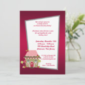 5x7 Candy Land House Invitation (Debout devant)
