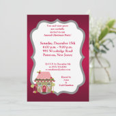 5x7 Candy Land House Invitation (Debout devant)
