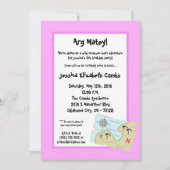 5x7 Chasse au trésor aux pirates Invitation à la f (Devant)