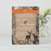 5x7 Chasse aux cerfs Doe Buck Faire-part de mariag (Debout devant)