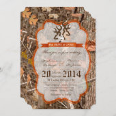5x7 Chasse Couple Deer Doe Faire-part de mariage (Devant / Derrière)