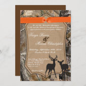 5x7 Chasse Pair Deer Doe Buck Faire-part de mariag (Devant / Derrière)