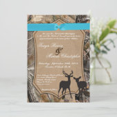 5x7 Chasse Pair Deer Doe Buck Faire-part de mariag (Debout devant)