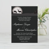 5x7 Chasseurs Moon Deer Buck Doe Faire-part de mar (Debout devant)