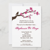 5x7 Cherry Blossom Tree Baby shower Invitation (Devant)