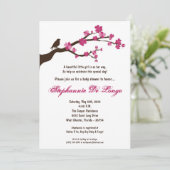 5x7 Cherry Blossom Tree Baby shower Invitation (Debout devant)