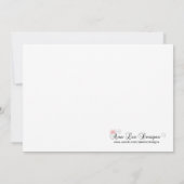 5x7 Crimson Red Limo Invitation à la fête de Noël (Dos)