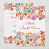 5x7 de mooie BloemenUitnodiging van het Kaart (Voorkant / Achterkant)