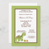 5x7 Dinosaur Baby shower Uitnodiging (Voorkant / Achterkant)