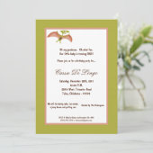 5x7 Dinosaur Invitation de fête d'anniversaire (Debout devant)
