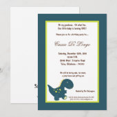 5x7 Dinosaur Invitation de fête d'anniversaire (Devant / Derrière)