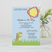 5x7 Dinosaur Uitnodiging (Staand voorkant)