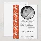 5x7 Enregistrer le Faire-part Fiançailles photo Da (Devant / Derrière)