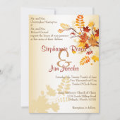 5x7 Faire-part de mariage Automne Feuilles d'autom (Devant)
