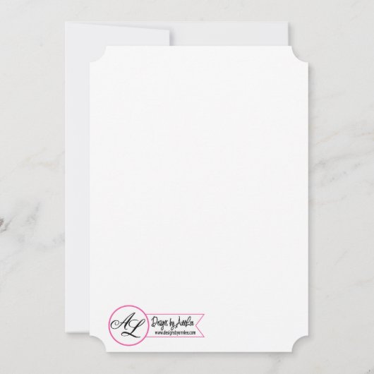 5x7 Faire-part de mariage Deer Doe Buck Woodland H (Dos)