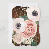 5x7 Faire-part de mariage en bois de grange (Dos)