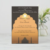 5x7 Faire-part de mariage Le coucher de soleil du (Debout devant)