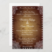 5x7 Faire-part de mariage Marocain Brown indien (Devant / Derrière)