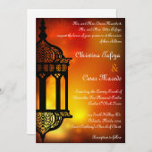 5x7 Faire-part de mariage marocain indien (Devant / Derrière)