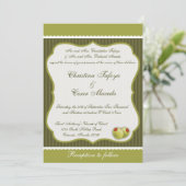 5x7 Faire-part de mariage Martini Olives Green Str (Debout devant)
