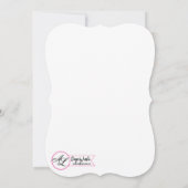 5x7 Faire-part de mariage Panneau Rustique Couverc (Dos)