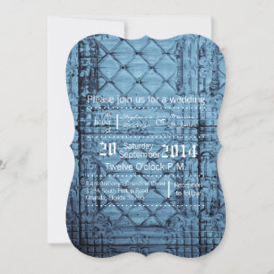 5x7 Faire-part de mariage Panneau Rustique Couverc