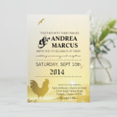 5x7 Faire-part de mariage Sunny Morning Country (Debout devant)