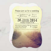 5x7 Faire-part de mariage Sunrise Pathway Walkway  (Devant / Derrière)