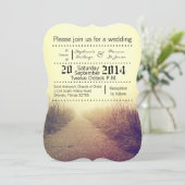 5x7 Faire-part de mariage Sunrise Pathway Walkway  (Debout devant)