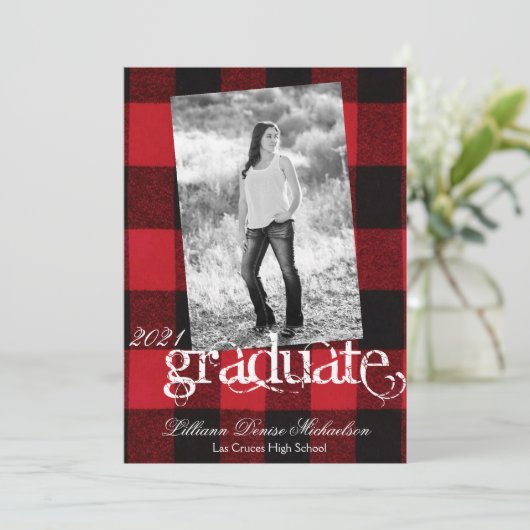 5x7 Faire-part principal Bonnet d'ours plat de Buf (Debout devant)