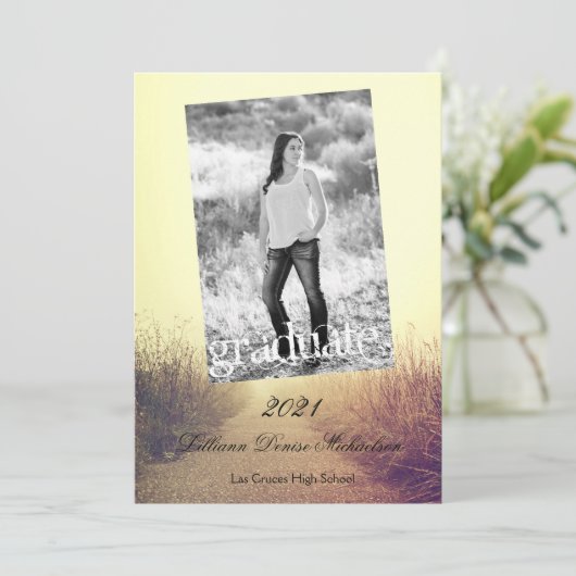 5x7 Faire-part principal Sunrise Pathway Walkway P (Debout devant)