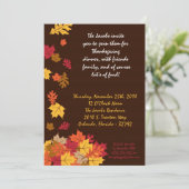 5x7 Fall quitte Thanksgiving Party Invitation (Debout devant)
