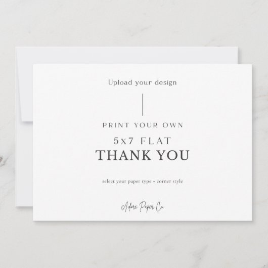 5x7 Flat Merci : Télécharger le Vôtre (Devant)