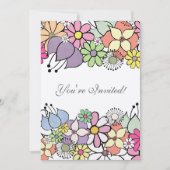 5x7 Fleurs Lumineuses Vides Remplis En Invitation (Devant)