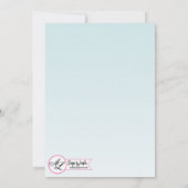 5x7 Fleurs tropicales Faire-part de mariage sur Om (Dos)