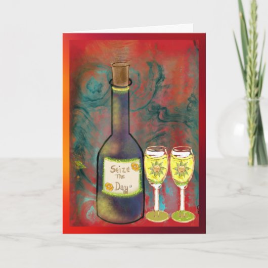 5X7 Folded Blank Card-Seize The Day! Kaart (Voorkant)