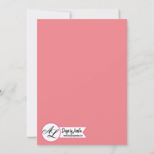 5x7 Foto Geboorte Aankondiging Leger Boheemse Cact (Achterkant)