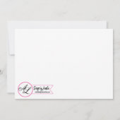 5x7 foto geboorte aankondiging leger tropische blo (Achterkant)