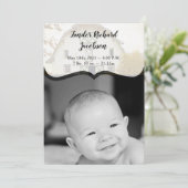 5x7 Foto Geboorte Aankondiging Leger Zonsondergang (Staand voorkant)