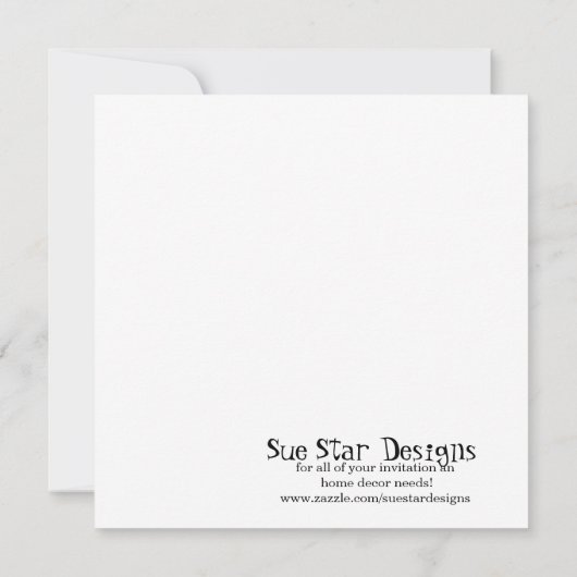 5x7 Fox Pok-a-Dot Birthday Party Invite Kaart (Achterkant)