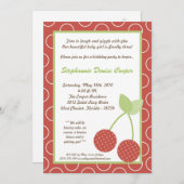 5x7 Fruits de cerises rouges de ferme Invitation à (Devant / Derrière)