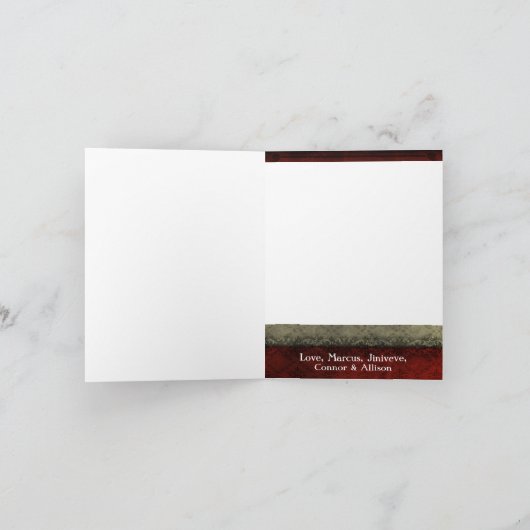 5x7 gepersonaliseerd het VOUWEN van de Kerstkaart Feestdagen Kaart (Binnen)